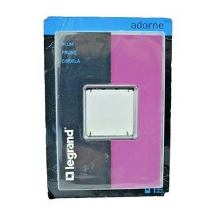 Legrand Adorne 1 Gang Wall Plate Cover Plum New